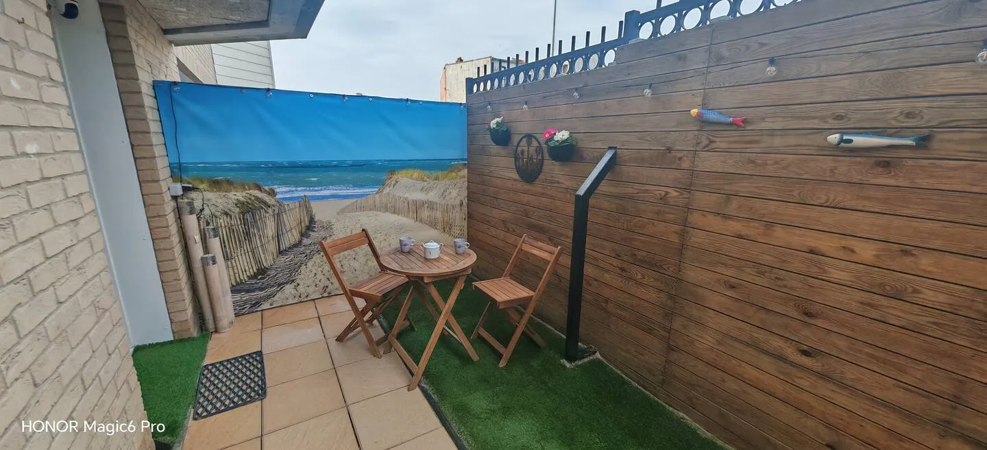 Photo 3 de Studio avec terrasse face aux dunes – plage à 30 m