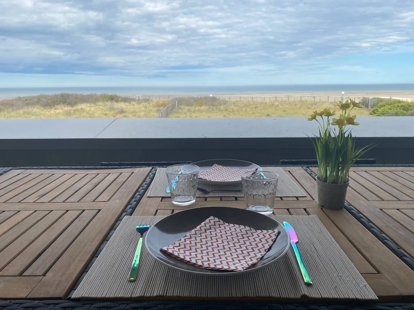 Photo 3 de T3 face mer avec terrasse – Berck-Plage